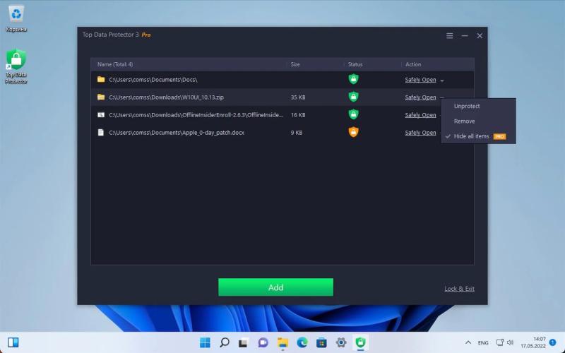 Top Data Protector Pro – бесплатная лицензия