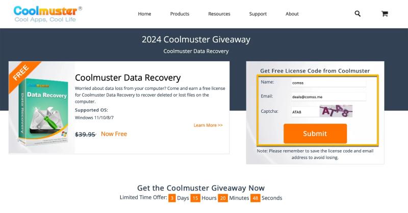 Coolmuster Data Recovery для Windows – бесплатная лицензия на 1 год